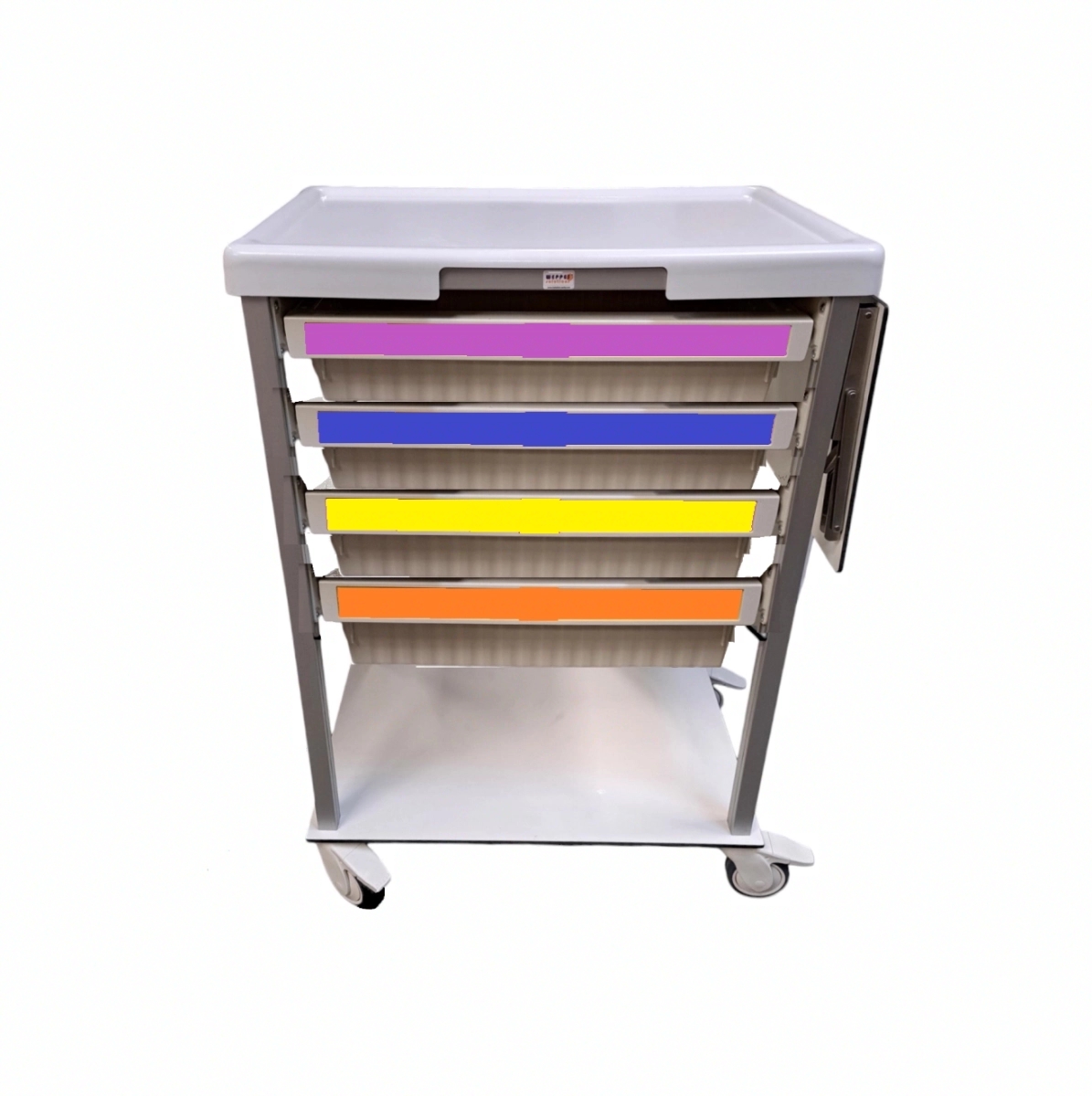 Guéridon modulaire de soins ou vaccination - JETCART, stockage organisé des fournitures médicales et dossiers cliniques_3