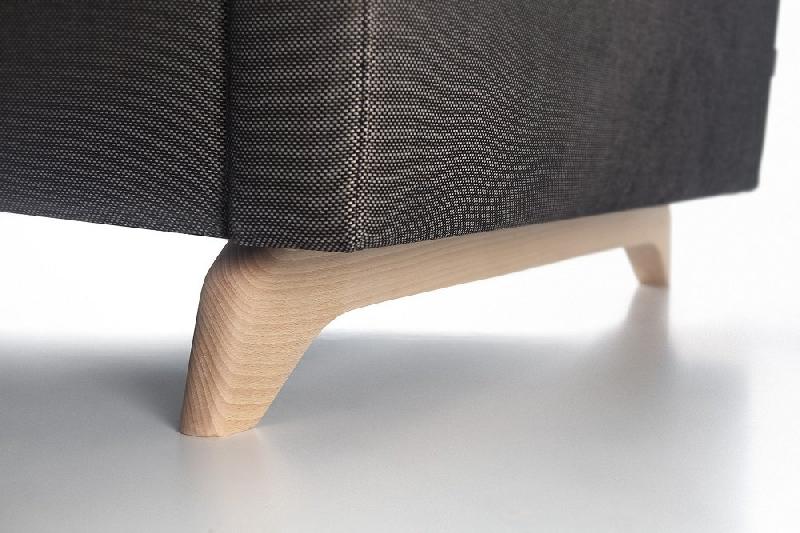 Canapé convertible express Liceo 120x190 cm - tissu personnalisable - matelas 13 cm - design contemporain_3