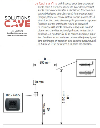 Cadres à vin - CV12 - Tableau réfrigéré design et modulable avec multiples finitions_3