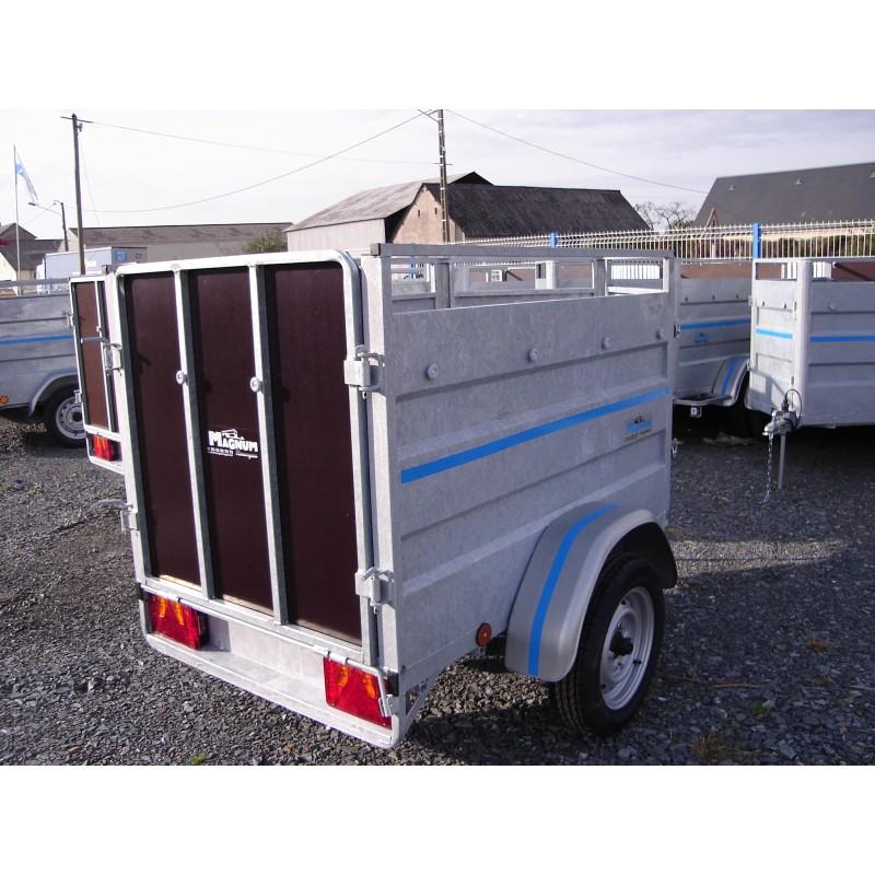 Remorque pour transport d'animaux - 2,05 X 1,05 X 0,99M - 500/750 KG - MAGNUM 500M2_3
