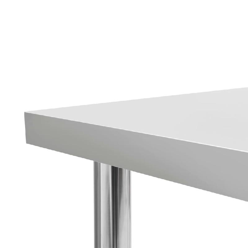 Vidaxl table de travail de cuisine 120x60x85 cm acier inoxydable 51190_3