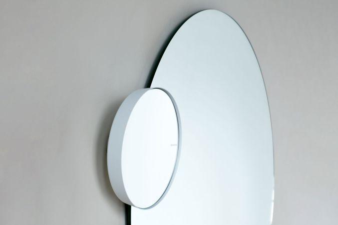 MindSet Miroir de salle de bains -Mineral Fresh White avec grossissement 5x et support magnétique ajustable_3