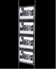 Porte-affiche de magasin A4 - 1 face - Visualpros - 378 x 290 mm - LED haute luminosité_3