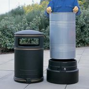 Topsy Jubilee - poubelle publique victorienne - Glasdon - 110 litres_3