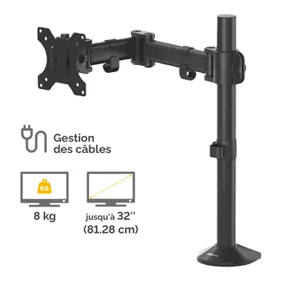 Fellowes Reflex 8502501 support d'écran plat pour bureau 81,3 cm (32