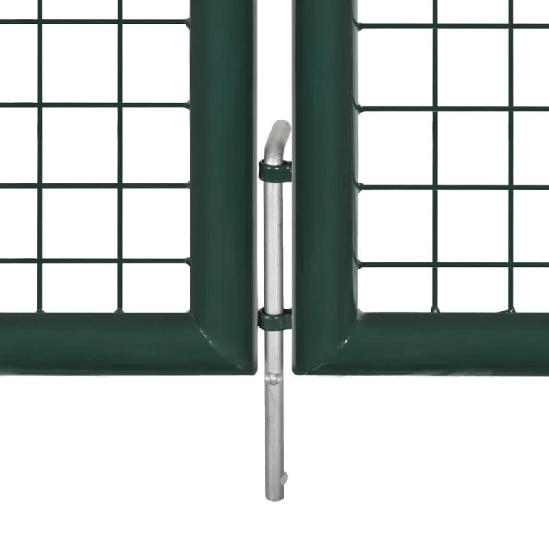 Vidaxl portail de clôture en grillage galvanisée 289 x 75 cm / 306 x 125 cm 140921_3