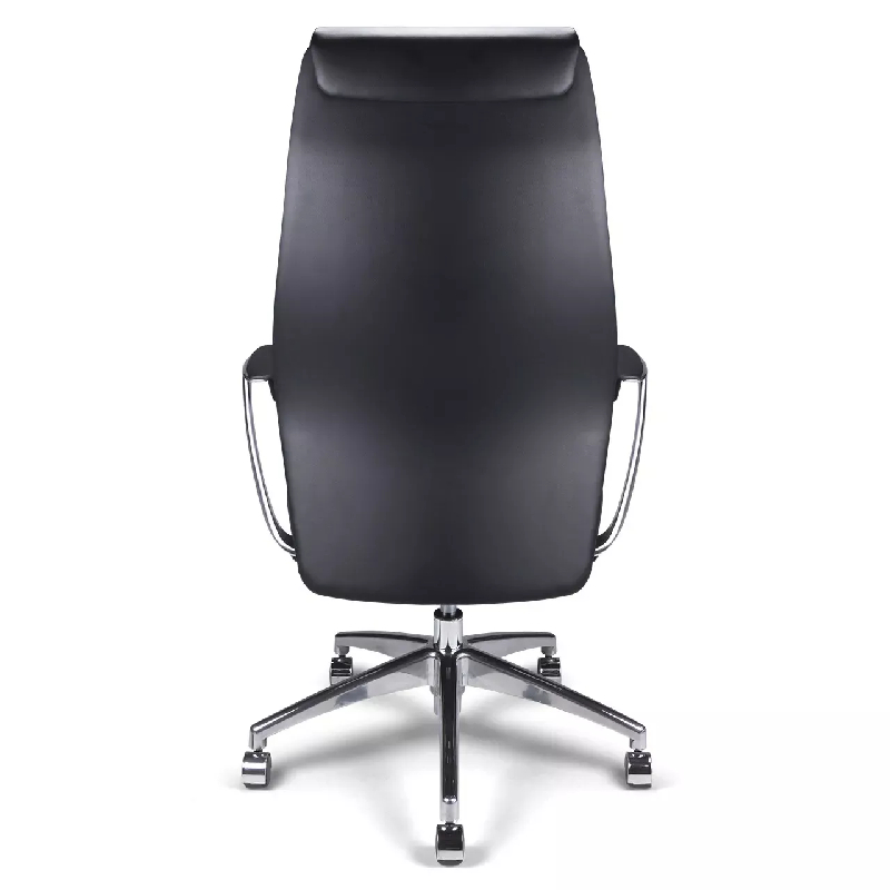 Fauteuil de Direction synchrone - cuir Noir pleine fleur - So Émilie - Avec_3