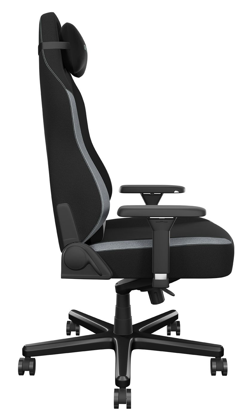 Siège réglable en tissu déperlant avec mousse haute densité 55 kg/m3 - ORAXEAT TK800F - Noir/Gris - Réf : ORX_TK800F_BKLG_3