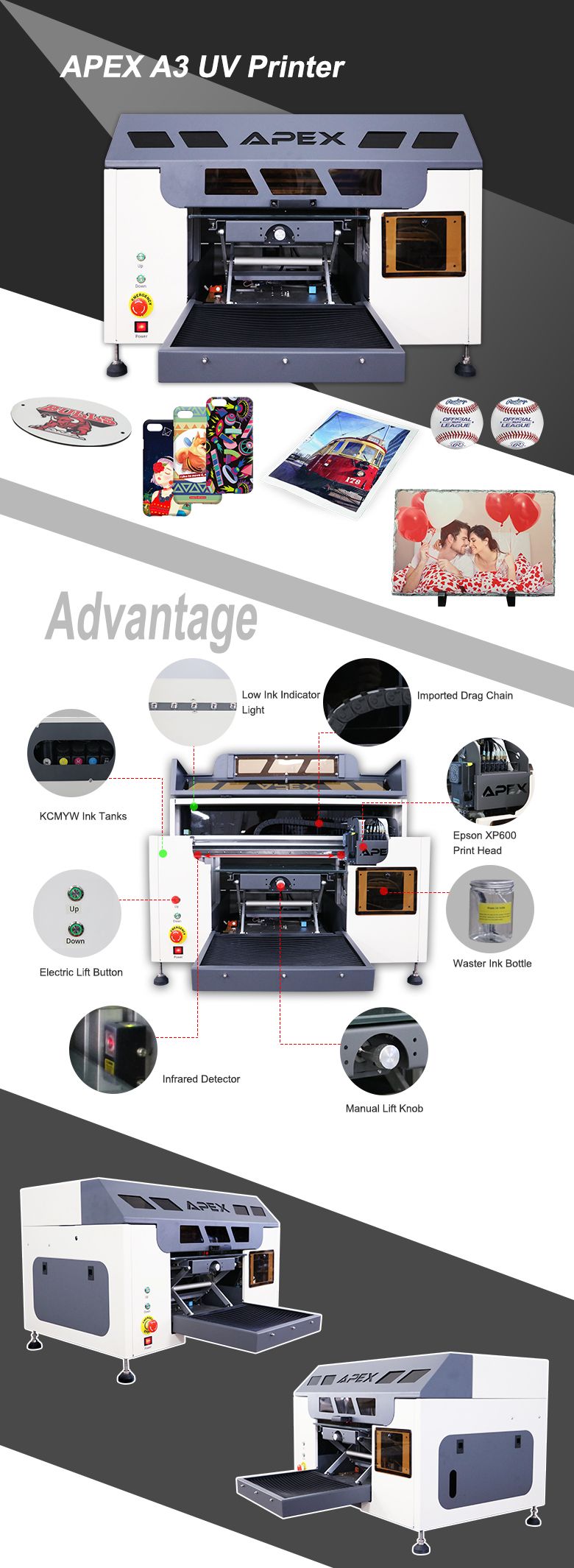UV3042 - Imprimante UV A3 - Microtec Technology Group - Consommation d'énergie 280W - Format d'impression 30x42cm_3