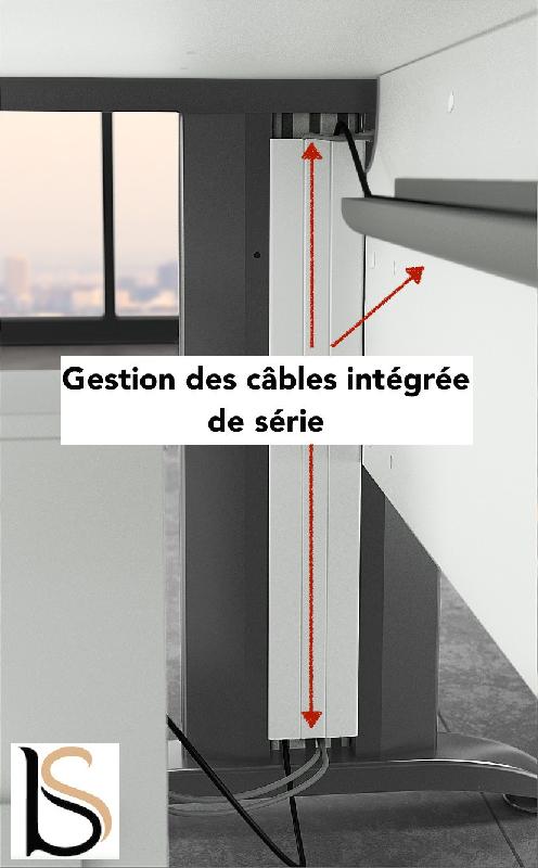 Bureau d'accueil SIGMA avec angle - Mobel Linea. - Blanc_3