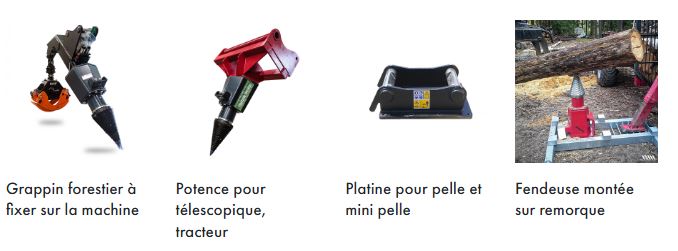 Fendeuse à vis M2 6.2K LASCO - 2 moteurs Parker - Pelle à partir de 3T - Longueur de fendage 400 cm - Diamètre 90 cm_3