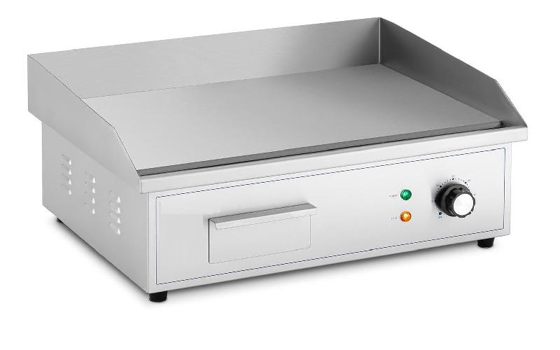 Plaque à snacker électrique 53 x 35 cm en acier inoxydable - surface lisse 3 000 w_3