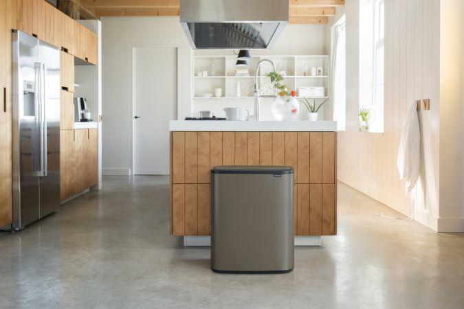 Poubelle Bo Touch Bin Brabantia - 2 x 30 litres - Platinum - Idéale pour trier les déchets_3