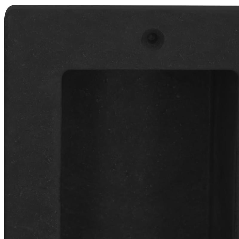 Vidaxl niche de douche avec 2 compartiments noir mat 41x51x10 cm 151397_3