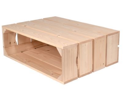 H4 - Caisse en bois Simply A Box - L18 x H40 x P54 cm - en bois brut ou 6 coloris de lasure_3