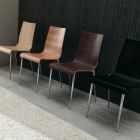 Astrid V755 - Chaises empilables avec piétement métallique et coque en multiplis - Gamme Dynamica - Designer Sabro/Colombo_3