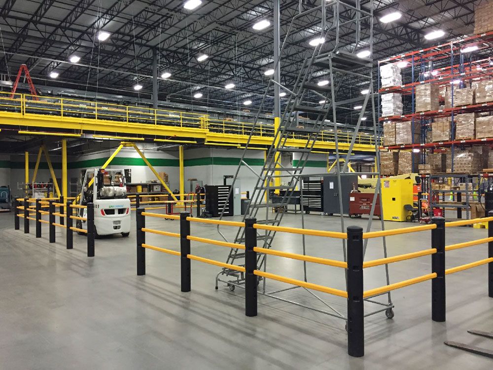 Barrière piétonne flexible Re-Flex - Absorption des chocs et protection des sols en béton_3