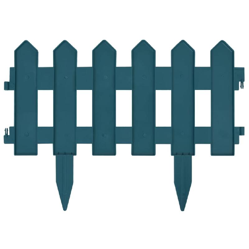 Vidaxl bordures de pelouse 25 pcs vert 10 m pp 48617_3