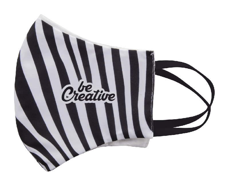 Masque facial personnalisé - Taille adulte - Deux couches lavables en polyester et coton - Impression par sublimation_3