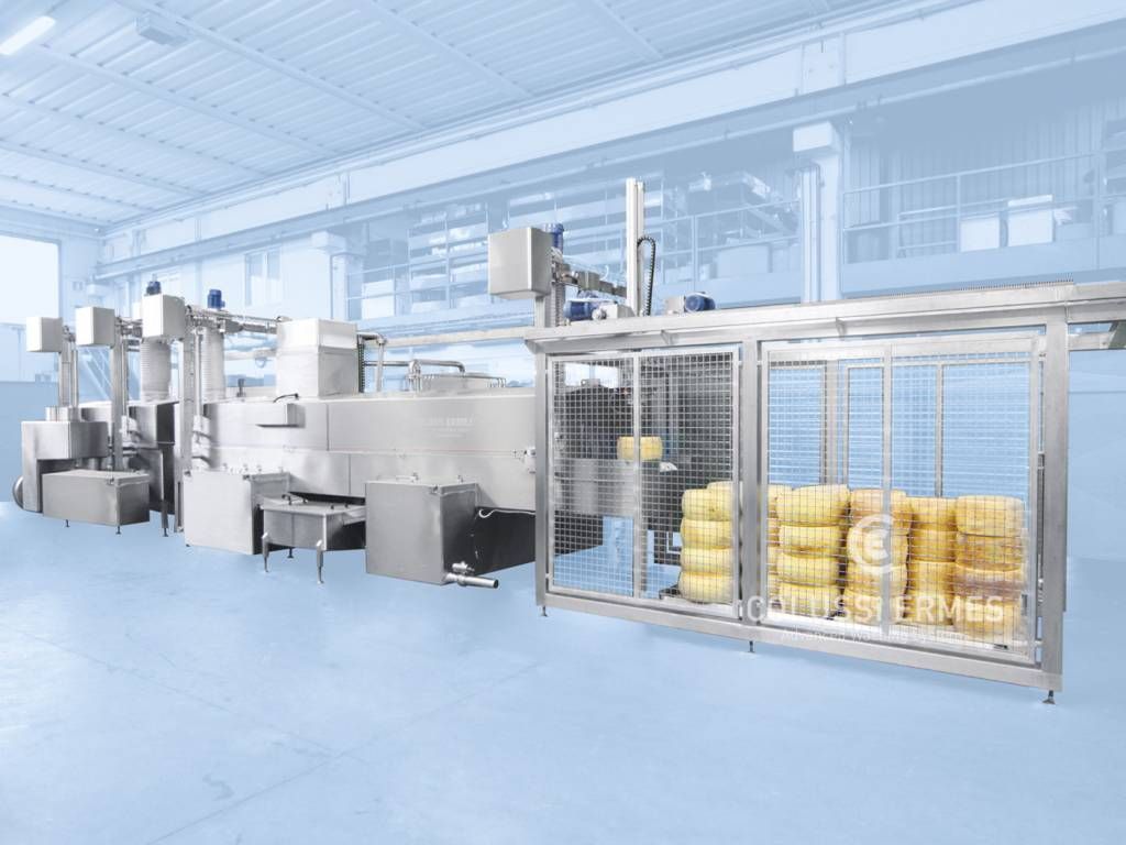 Lavage fromages - laveuses industrielles alimentaires Colussi Ermes - capacité jusqu’à 450 fromages/heure_3