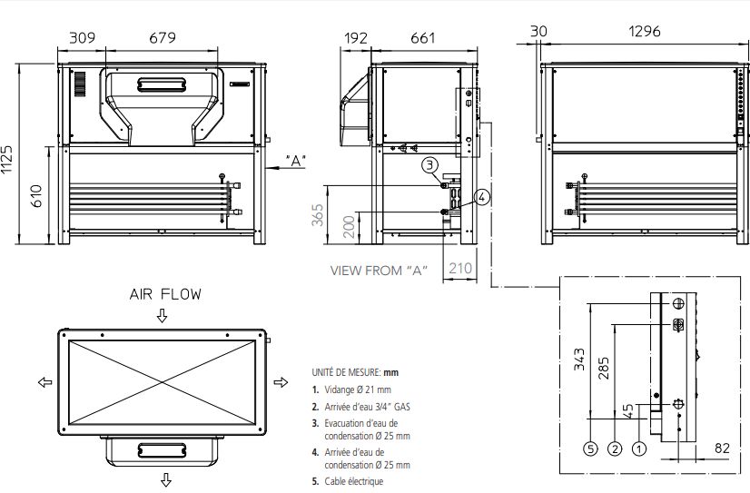 Mar 306 ASR - Machine à glace en écailles à groupe intégré - Scotsman Scodif - 2050/2350 kg/24h - finition acier inox_3