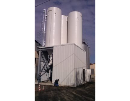 Silo industriel adapté aux normes ATEX et sismicité