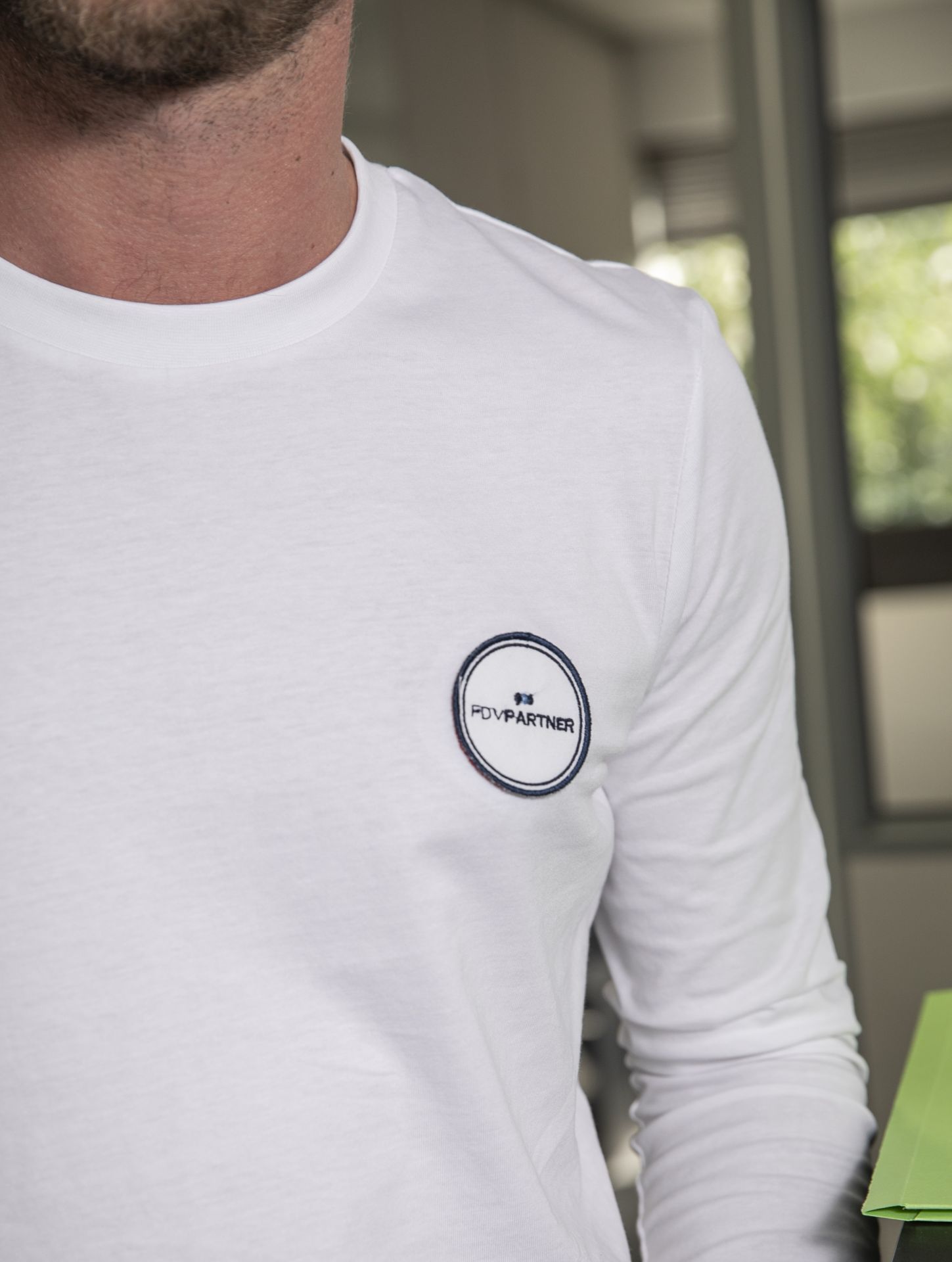 T-shirt manches longues unisexe - 100% coton bio - Patch à scratch personnalisable_3