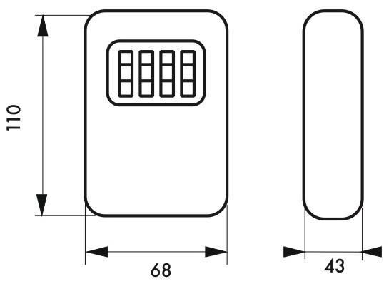 Boîte à clé murale à combinaison modifiable - Alliage moulé - Joint d'étanchéité - THIRARD_3