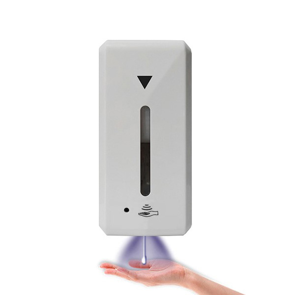 Distributeur Auto Gel sur Pied Télescopique Gris H 157 cm Réf : 490782_3