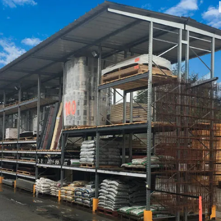 Rack à palettes pour extérieur - avec toiture - stockage de produits finis, matières premières ou marchandises dangereuses_3