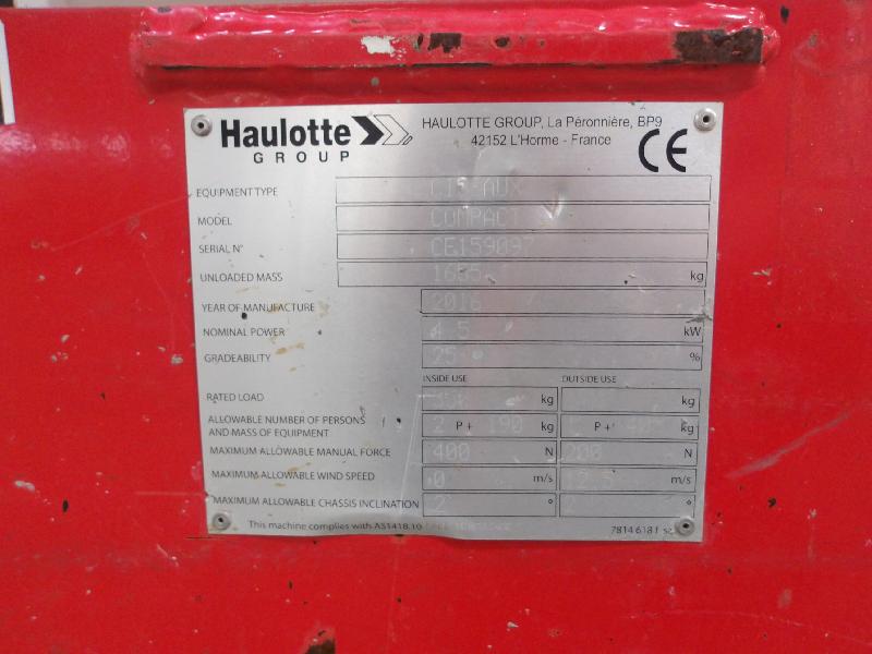 Nacelle ciseaux HAULOTTE compact 8 occasion_3