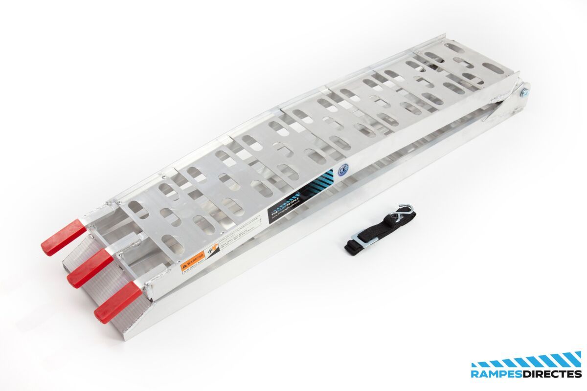 Trp623conf - Rampes de motos pliables en aluminium - 2200x230mm - capacité 300 à 600kg_3