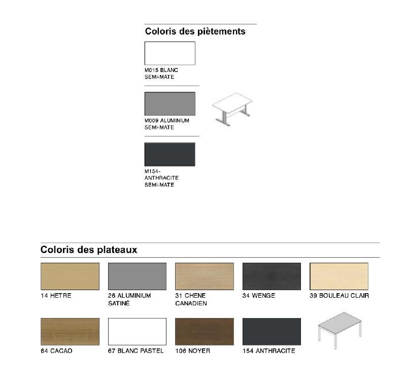 Bureau Bench 4 personnes Ogi U - MDD - Blanc, Blanc, 280, Oui_3