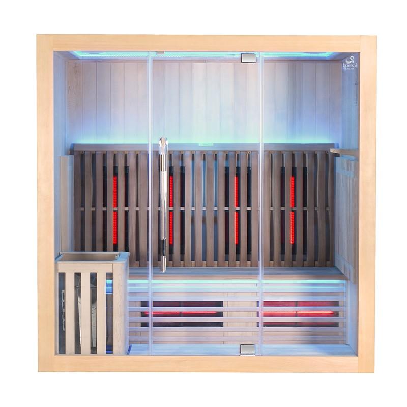SAUNA COMBI BOREAL® ELÉGANCE 4 - 200X125 INFRAROUGE + VAPEUR_3