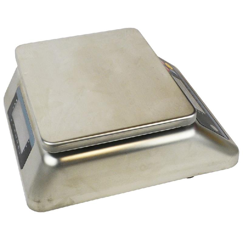 Balance commerciale avec double afficheur - 15 kg x 1 g - plateau inox 225 x 185 mm - fonctions tare et remise à 0_3