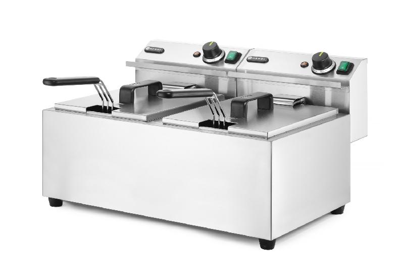 Friteuse Profi Line Analogique sans robinet de vidange 2x8L 230V HENDI_3