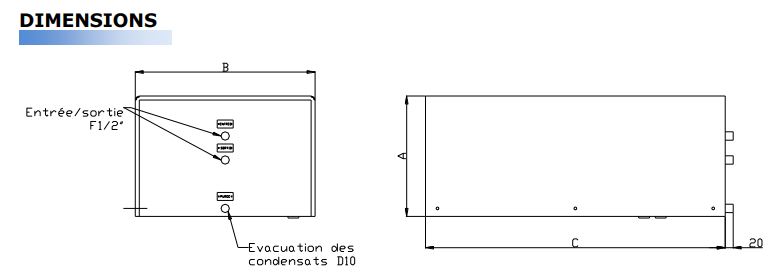 Echangeur Air/Eau pour évacuer les calories des armoires électriques - RFO 5500_3