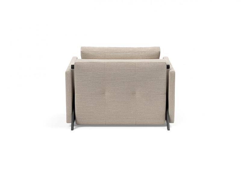 Fauteuil convertible design INNOVATION LIVING - Sofabed Cubed 02 Arms Blida Sand Grey - Lit 200x90 cm_3