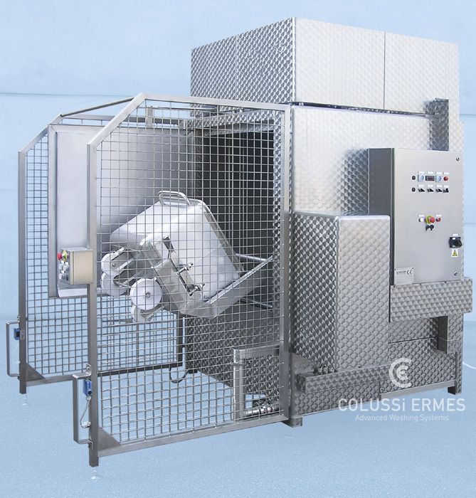 Laveuse industrielle alimentaire Colussi Ermes - Lavage de wagonnets jusqu'à 200 wagonnets/heure_3