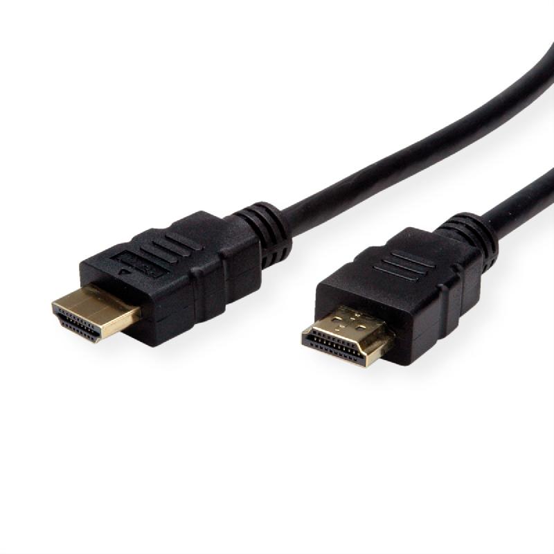 ROLINE Câble HDMI High Speed avec Ethernet, TPE, noir, 1 m_3