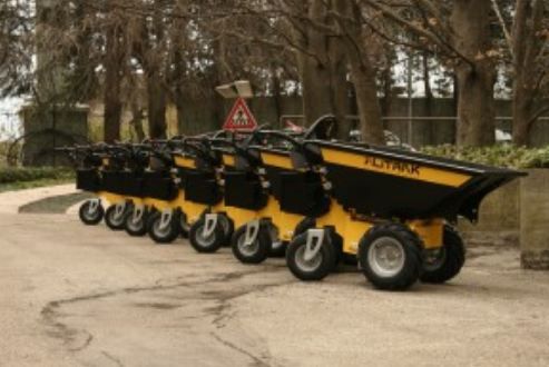 DT-300E brouette à moteur - Alitrak - 300 kg - 3 roues, structure robuste en acier, mécanisme semi-automatique_3