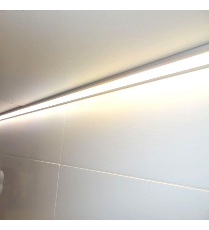 Profilé 2m alu en l et diffuseur opale -  référence profall_3