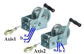 Treuil manuel PRTRM2000 Ribitech - Ribimex - 2 vitesses, force de traction 1100 kg_3