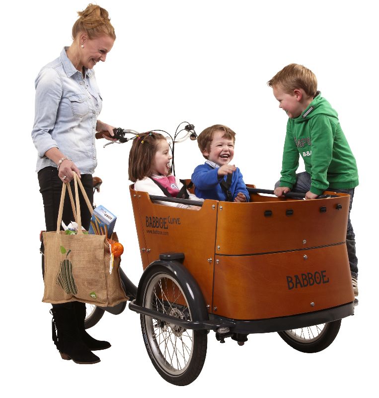 Triporteur Babboe Curve - Transport de 4 enfants - Boîte Nexus 7 vitesses - Pneus Big Apple_3