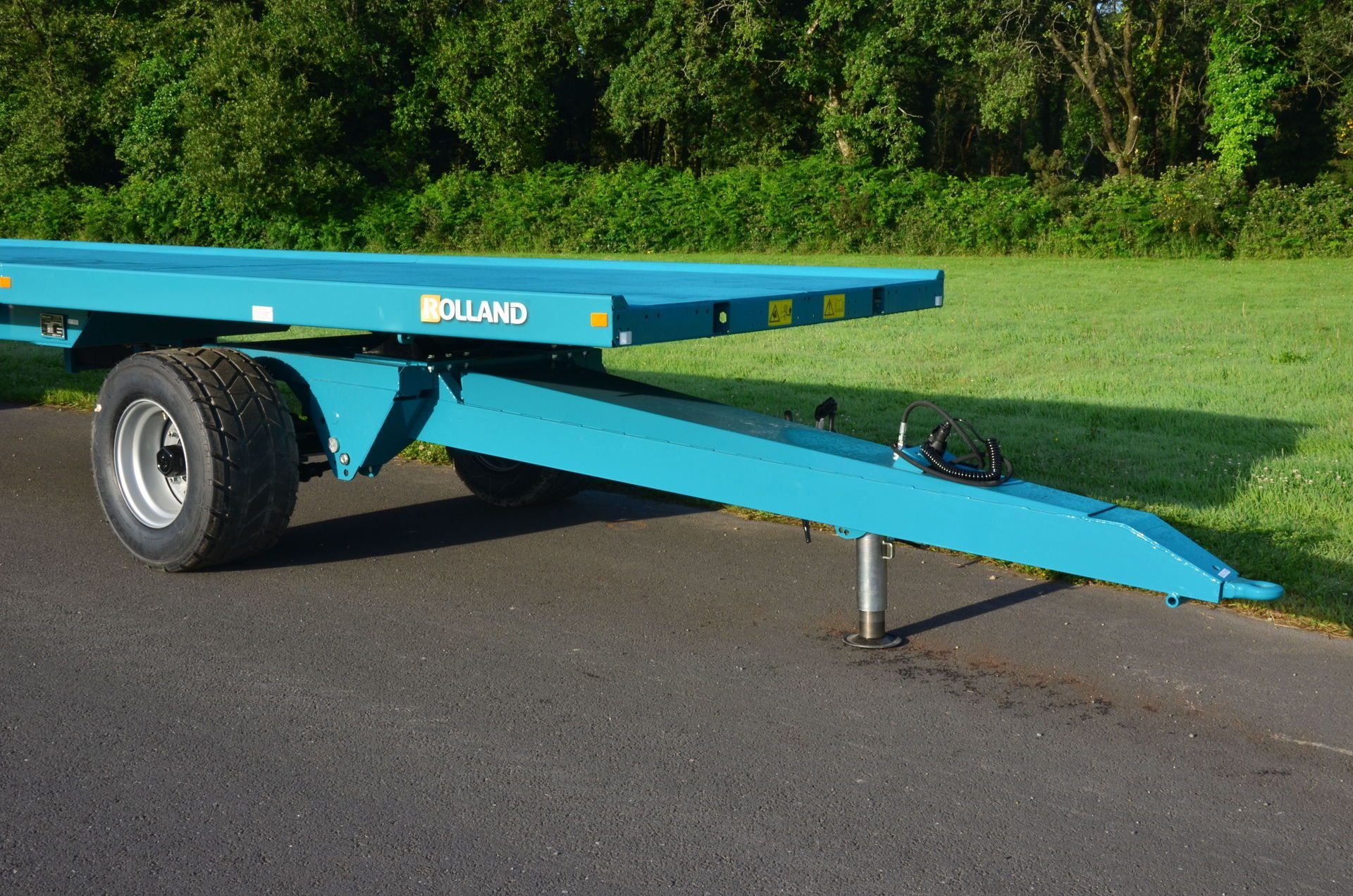 Plateau agricole à sellette avec hauteur de plancher de 1280 mm