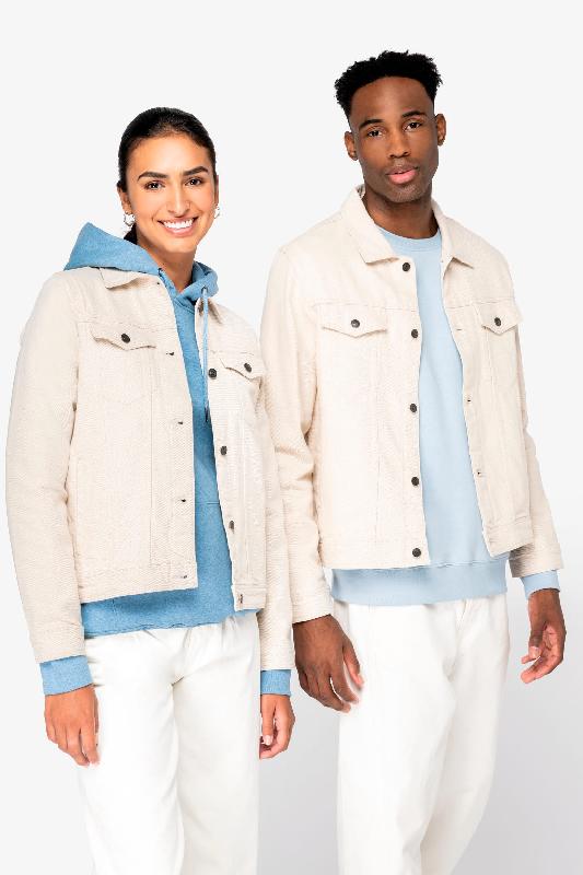 Veste écoresponsable en chanvre femme - Native Spirit - Réf: NS607 - 90% coton biologique, 10% chanvre - Tissu naturel et résistant_3