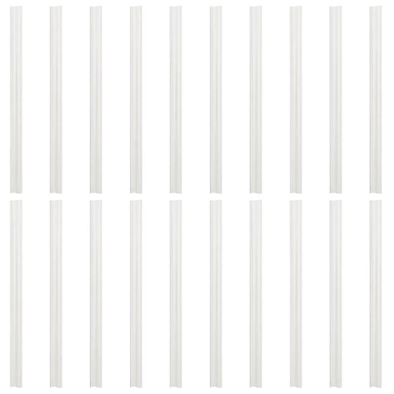 Vidaxl brises-vues de jardin 10 pcs gris pierre 252,5x19 cm pvc 4005545_3