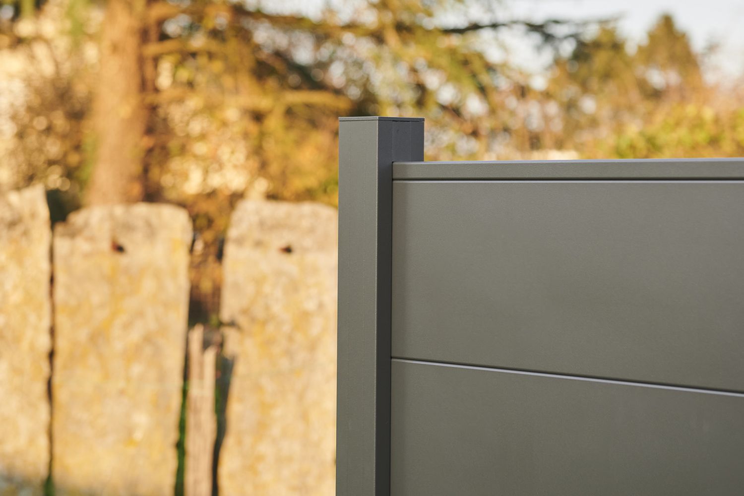 Zéphyr - clôture en aluminium - alukit - lames de remplissage 196 mm_3