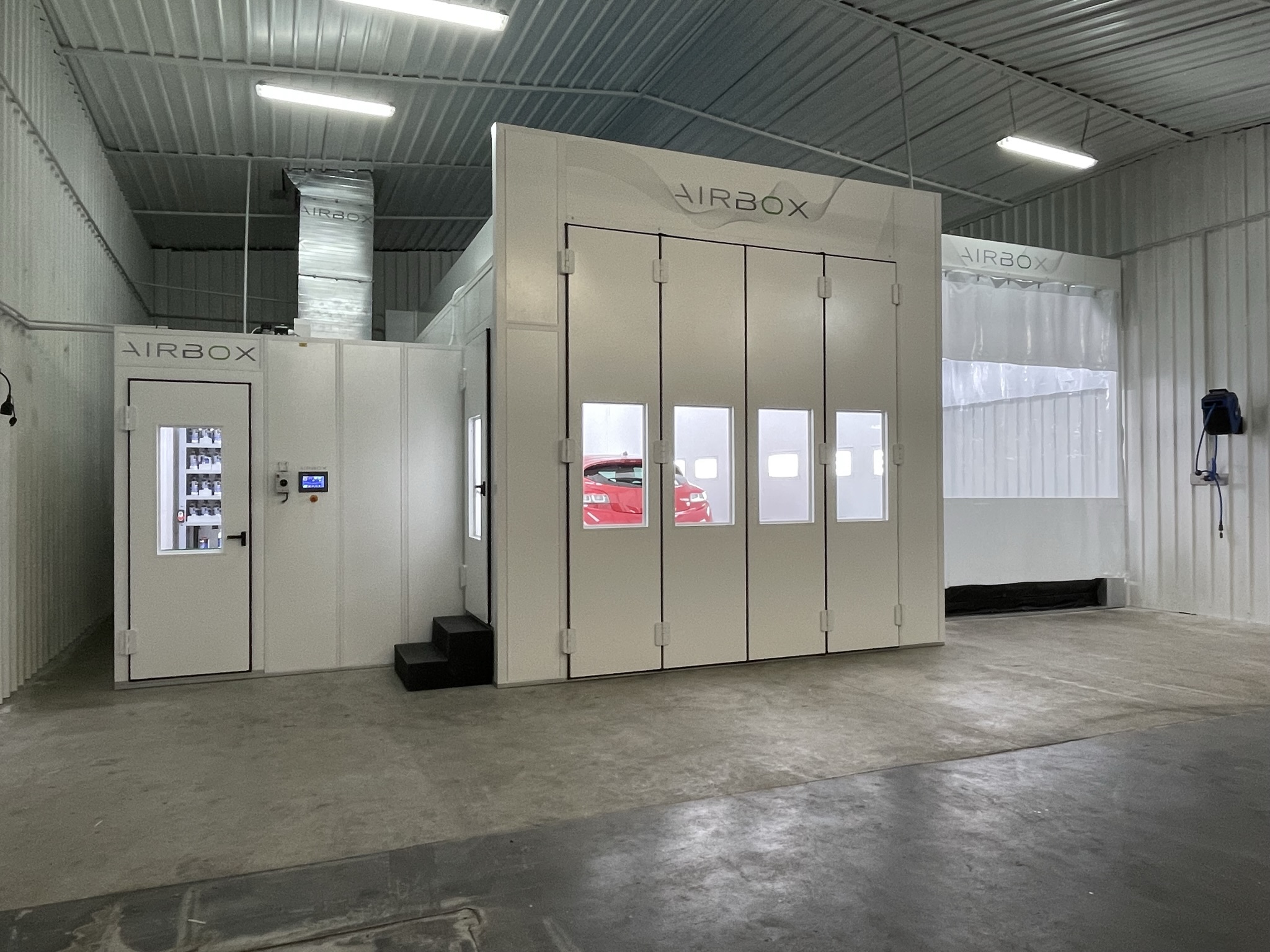 Cabine de peinture pour pistolage et étuvage - AUTOBOX START - économique, solide, personnalisable, ventilation verticale_4