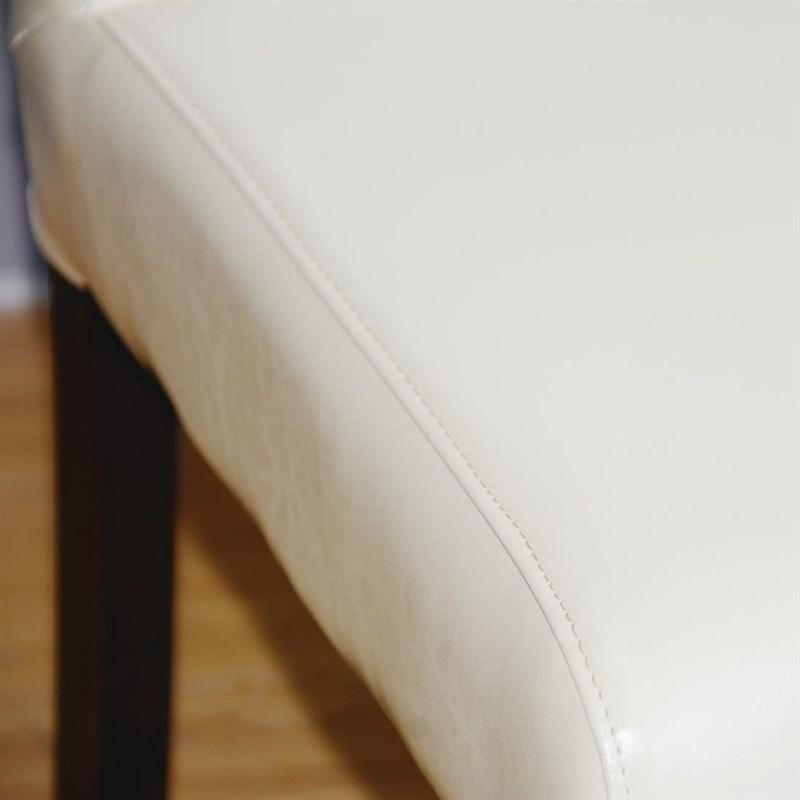 Chaises simili cuir crème rembourrées intérieur - Lot de 2 - GH444 | Bolero_3